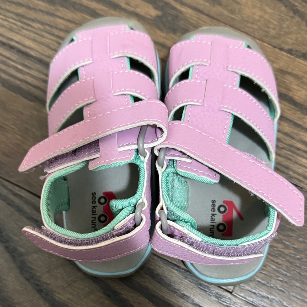 See Kai Run Lavender and Mint Kids Sandals